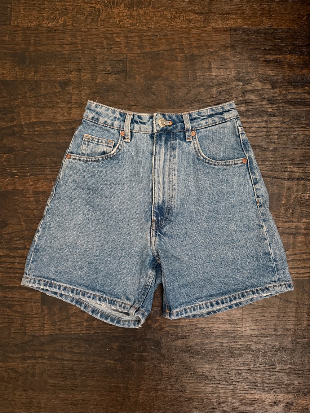 Zara Light Blue Denim Jean Shorts